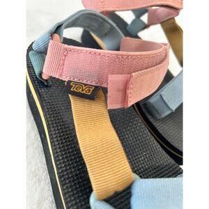 Teva Sandals Color Block Platform Strappy Size 7